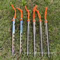 Customized High Strength Camping Titanium Hook Tent Pegs